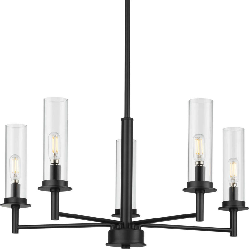 Kellwyn 5-Light Chandelier in Matte Black