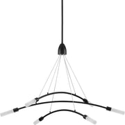 Kylo LED 6-Light Chandelier in Matte Black
