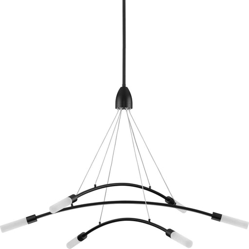 Kylo LED 6-Light Chandelier in Matte Black