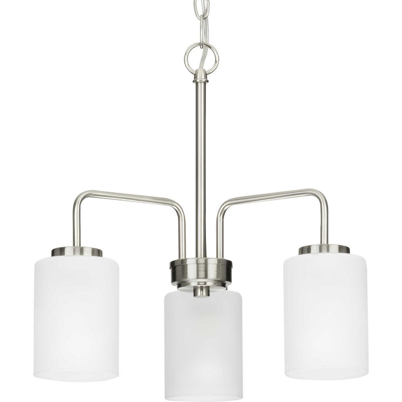 Merry 3-Light Chandelier in Brushed Nickel