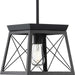 Briarwood One Light Pendant in Textured Black