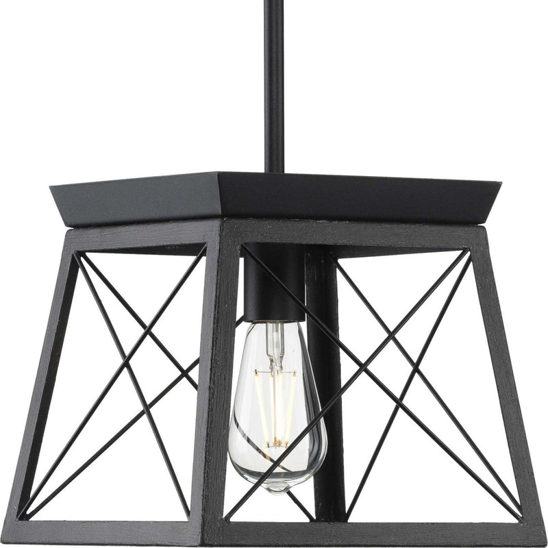 Briarwood Mini Pendant in Textured Black