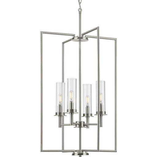 Kellwyn 4-Light Lantern Pendant in Brushed Nickel