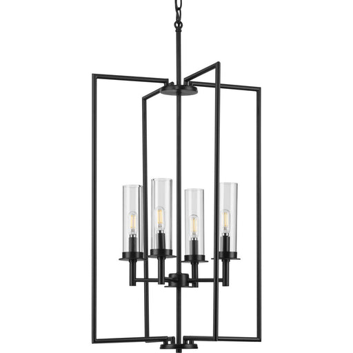 Kellwyn 4-Light Lantern Pendant in Matte Black