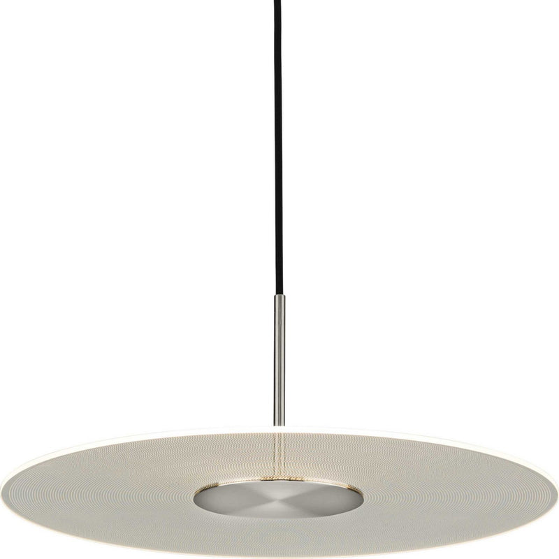 Spoke LED Pendant in Brushed Nickel