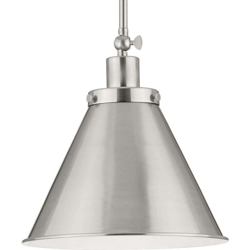 Hinton 12" Metal Shade Pendant in Brushed Nickel
