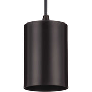 5-Inch Round Cylinder Outdoor Pendant in Antique Bronze