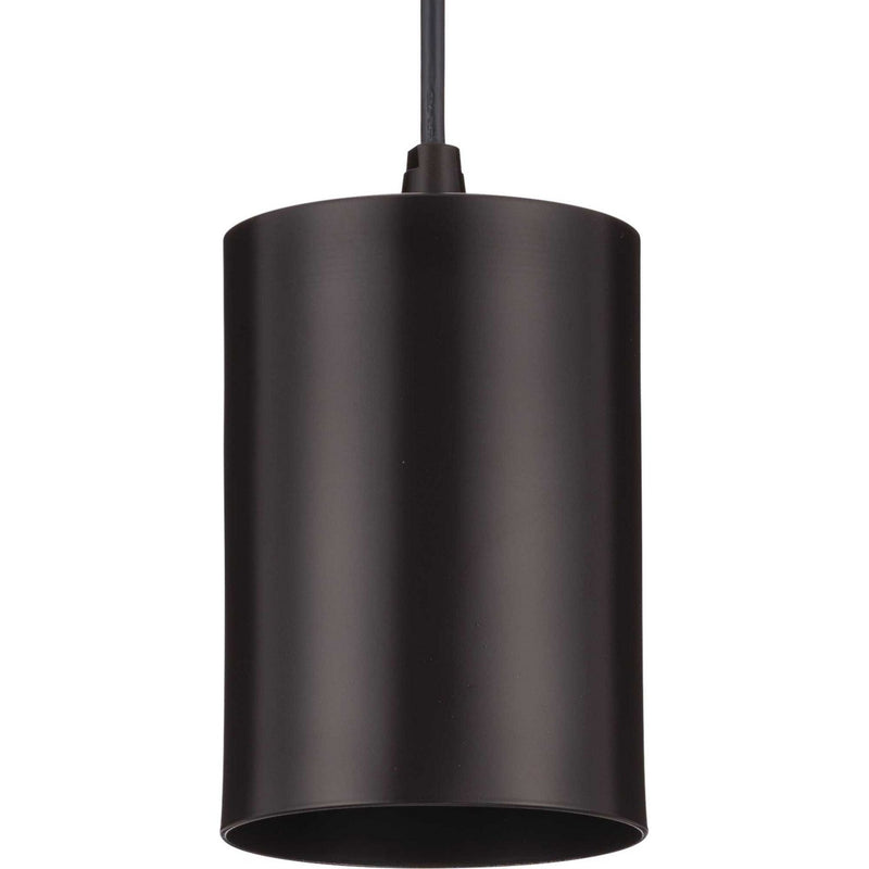 5-Inch Round Cylinder Outdoor Pendant in Antique Bronze