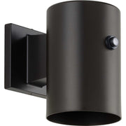 5-Inch Round Cylinder LED Outdoor Wall Sconce in Antique Bronze