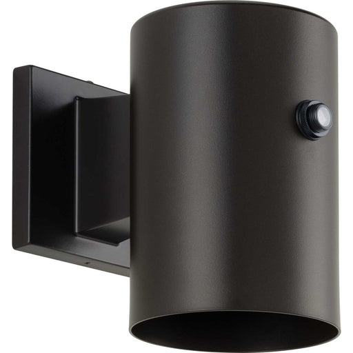 5-Inch Round Cylinder LED Outdoor Wall Sconce in Antique Bronze