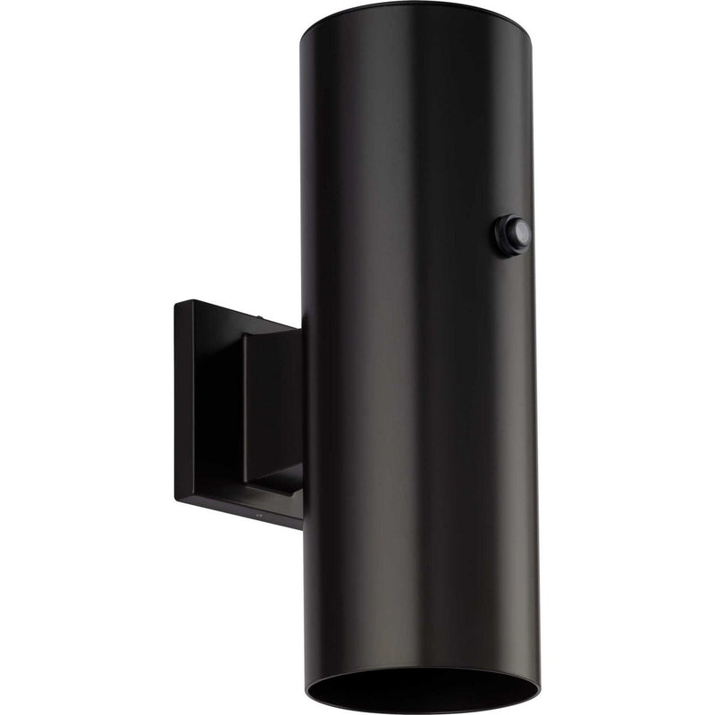 5-Inch Round Cylinder LED Up and Down Outdoor Wall Sconce in Antique Bronze