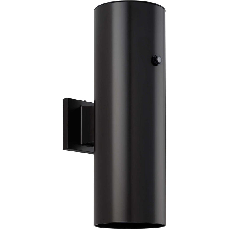 6-Inch Round Cylinder LED Up and Down Outdoor Wall Sconce in Antique Bronze