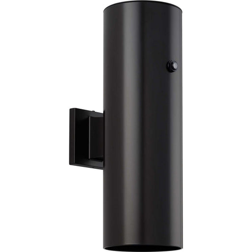 6-Inch Round Cylinder LED Up and Down Outdoor Wall Sconce in Antique Bronze