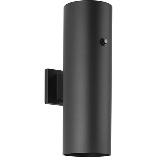 6-Inch Round Cylinder LED Up and Down Outdoor Wall Sconce in Matte Black