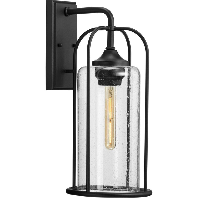 Watch Hill Large Outdoor Wall Lantern in Textured Black