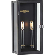Stature 2-Light Medium Outdoor Wall Lantern in Oil Rubbed Bronze