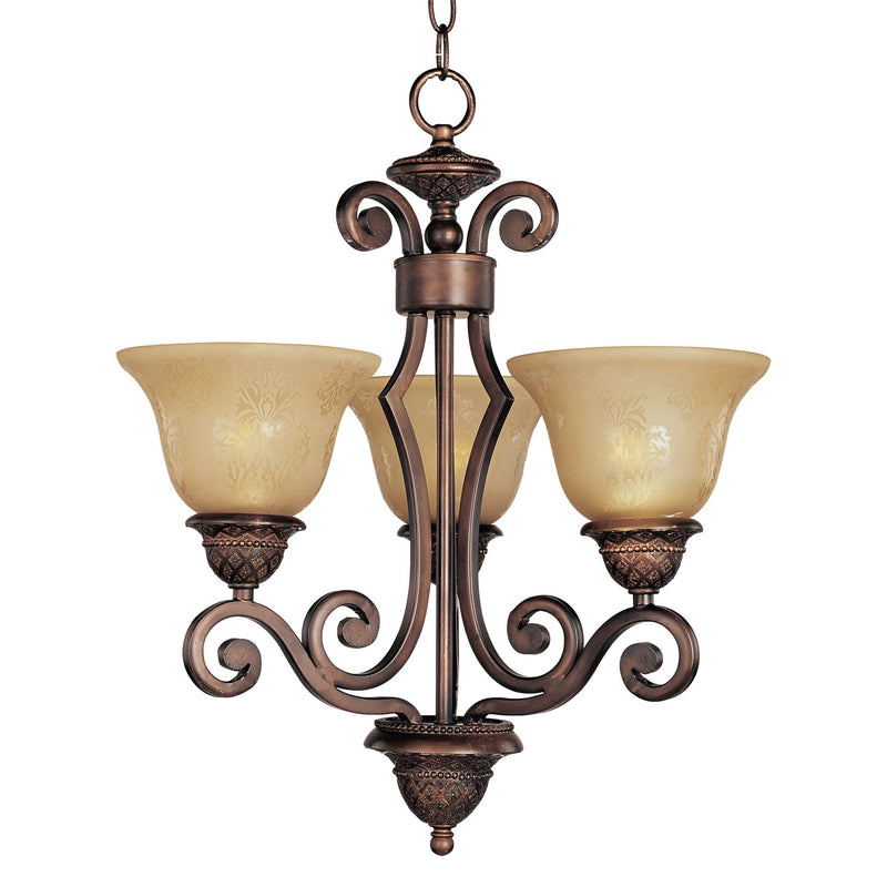 Symphony 3 Light Chandelier in Oil Rubbed Bronze