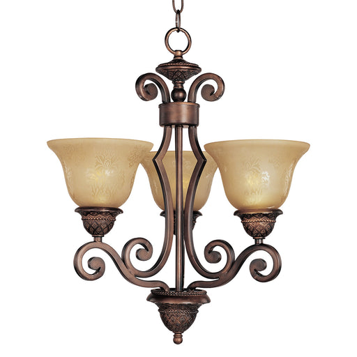 Symphony 3 Light Chandelier in Oil Rubbed Bronze