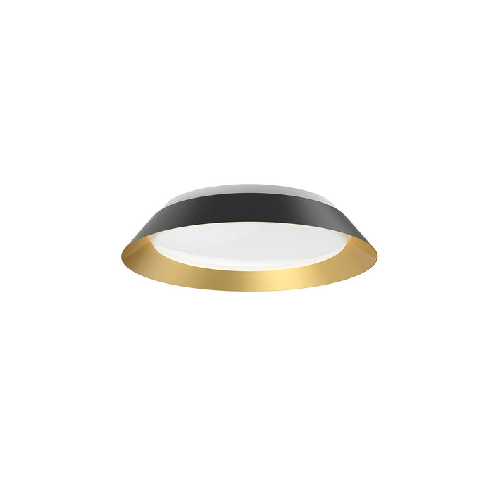 Jasper LED Flush Mount in Black/Gold