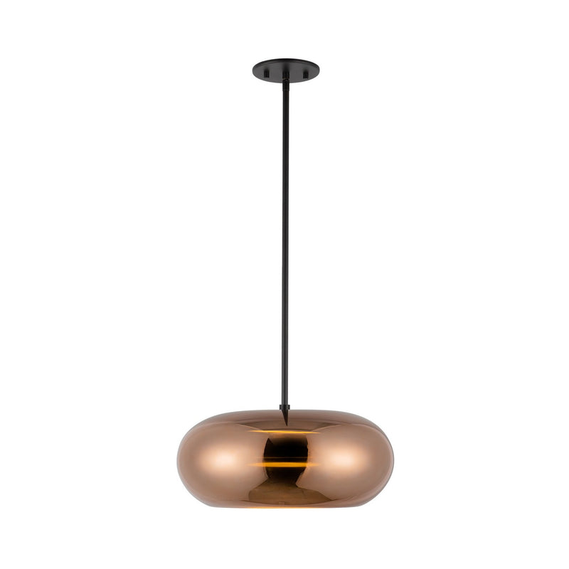 Trinity LED Pendant in Black/Copper