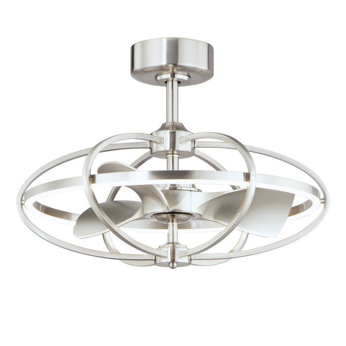 61002SN - Corona Fan LED Fandelight in Satin Nickel by Maxim