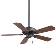 Sundance 42" Outdoor Ceiling Fan in Oil Rubbed Bronze / Dark Oak