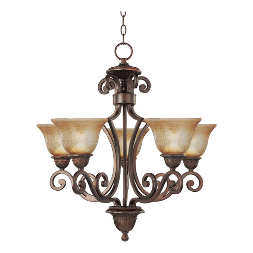 Symphony 5 Light Chandelier in Oil Rubbed Bronze
