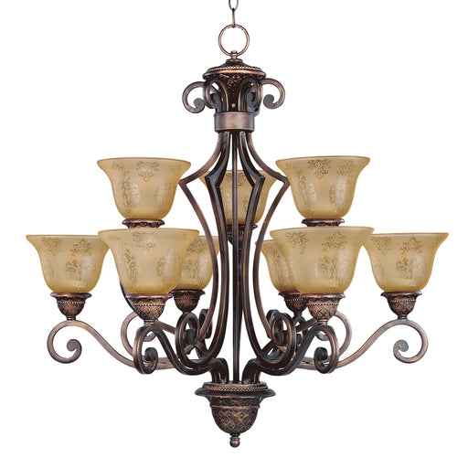 Symphony 9 Light Chandelier in Oil Rubbed Bronze