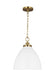 CP1291MWTBBS - Wellfleet 1-Light Pendant in Matte White by Visual Comfort Studio