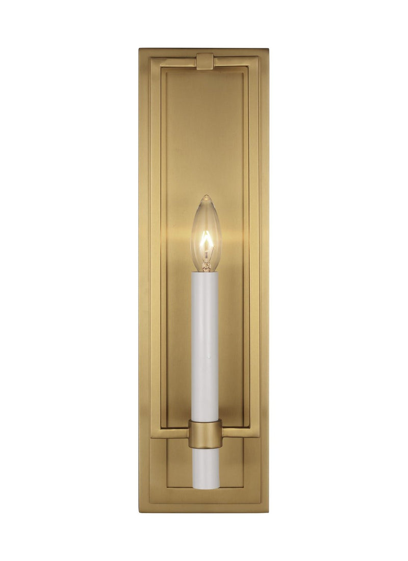 Marston Tall Wall Sconce in Burnished Brass