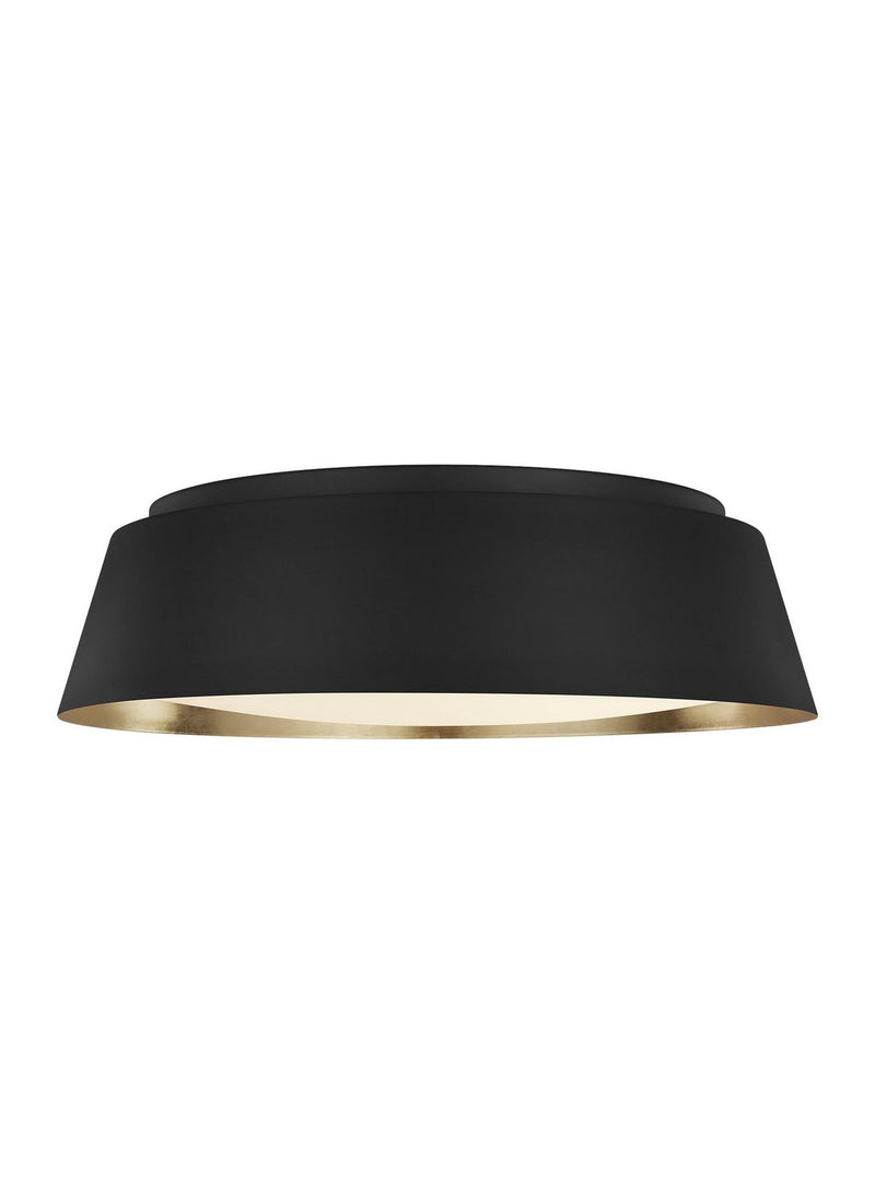 Asher 4-Light Large Flush Mount in Midnight Black