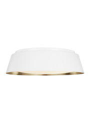 Asher 4-Light Large Flush Mount in Matte White
