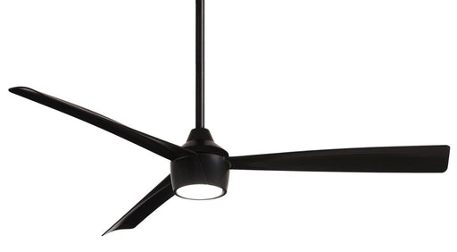Skinnie 56" Outdoor LED Ceiling Fan in Coal