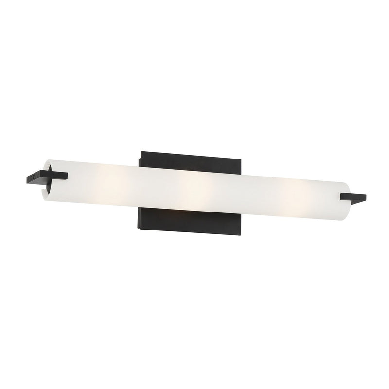 Tube 20.5" Bath Vanity Light in Coal Black