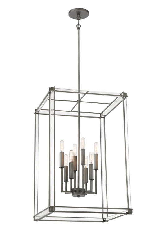 Langen Square 8-Light Lantern Pendant in Antique Nickel