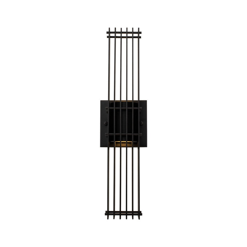 Drew 19" LED Outdoor Wall Sconce in Matte Black