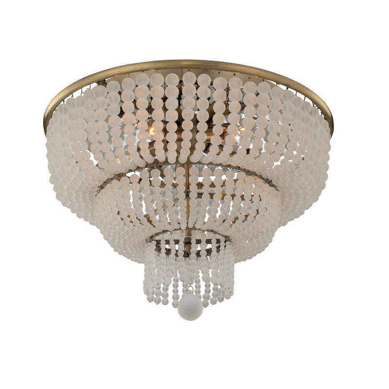 Esperanza 5-Light Flush Mount in Brushed Champagne Gold