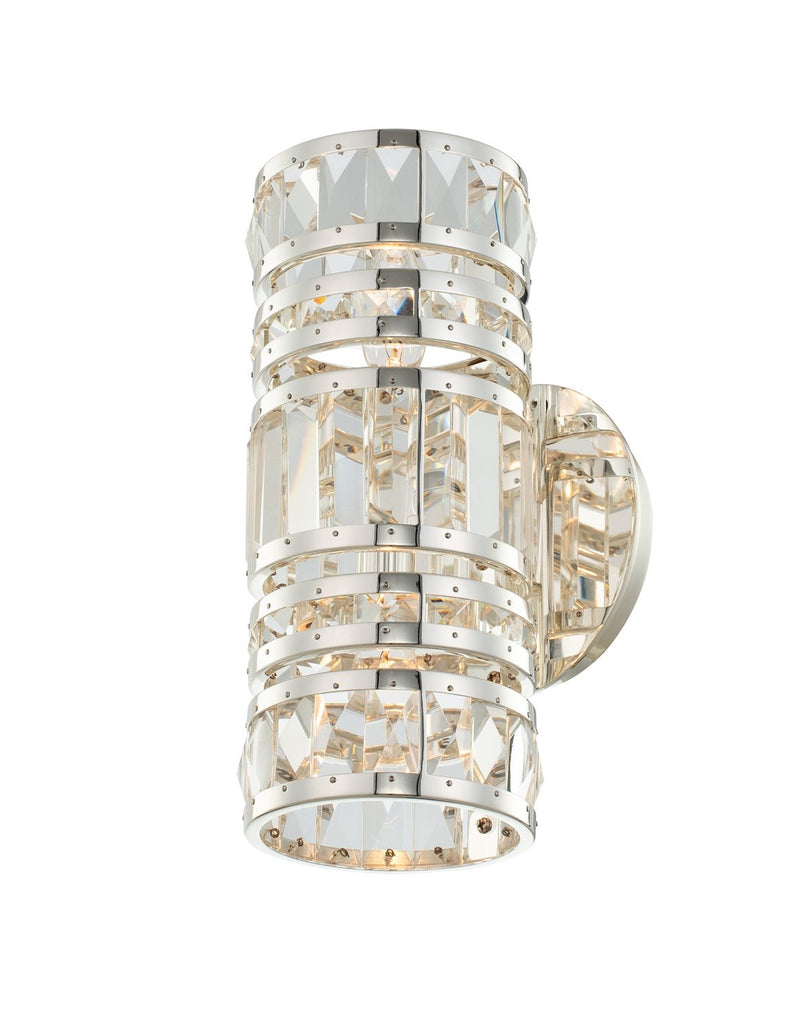 Strato 2-Light Wall Sconce in Polished Silver