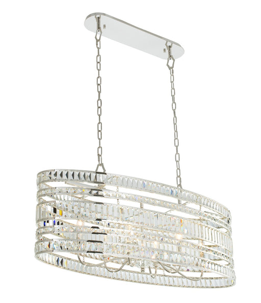 Strato 6-Light Linear Pendant in Polished Silver
