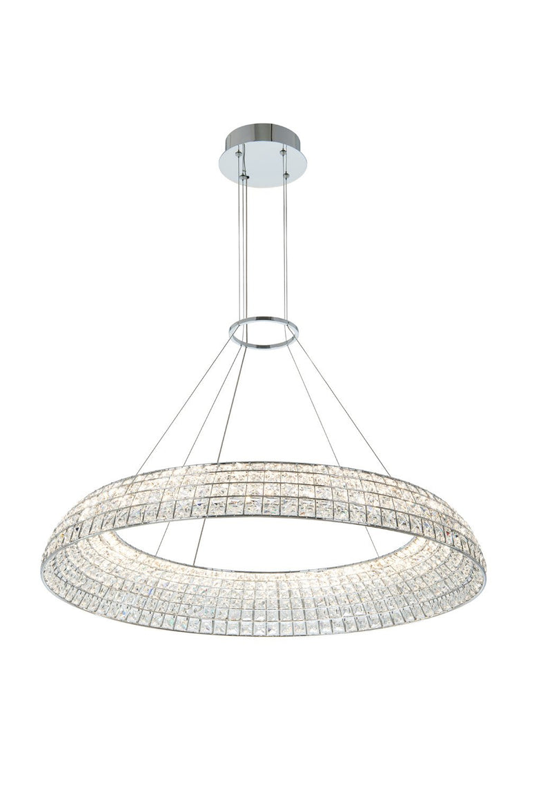 Nuvole 36" LED Pendant in Polished Chrome