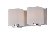 Wrap 2 Light Bath Vanity in Polished Chrome