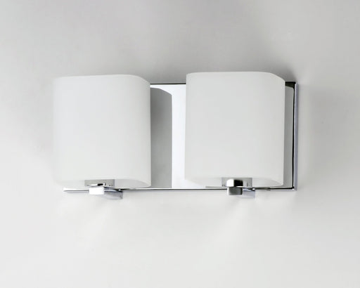 Wrap 2 Light Bath Vanity in Polished Chrome
