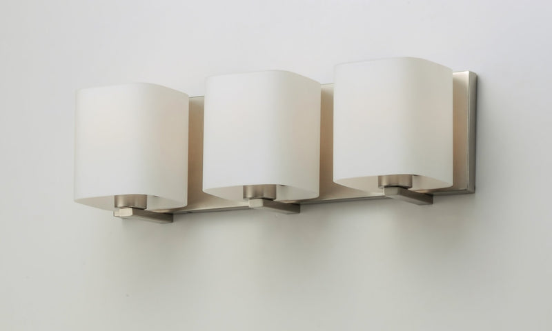 Wrap 3 Light Bath Vanity in Satin Nickel