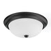 Bates 3-Light Flush Mount in Matte Black - Lamps Expo