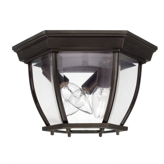 3 Light Outdoor Flush & Semi-Flush in Black - Lamps Expo