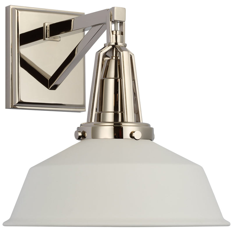 Layton 10" Wall Sconce in Polished Nickel