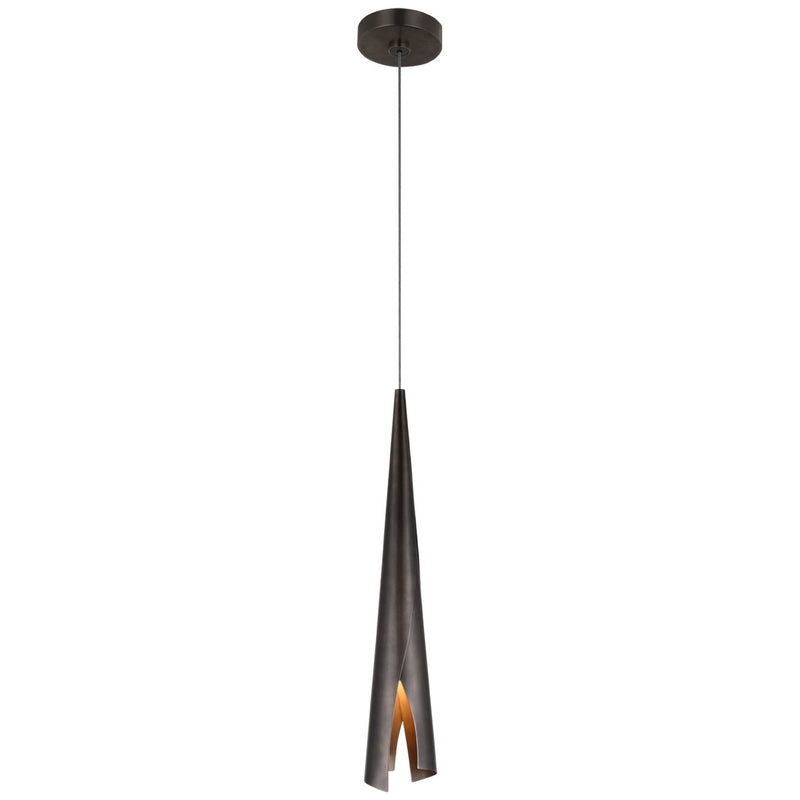 Piel Delicate Wrapped Mini Pendant in Bronze