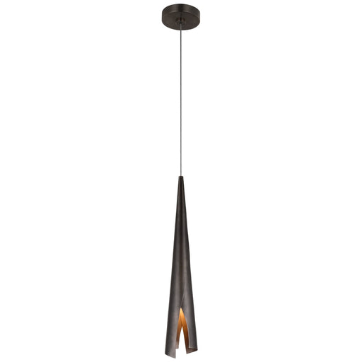 Piel Delicate Wrapped Mini Pendant in Bronze