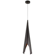 Piel Medium Wrapped Pendant in Bronze