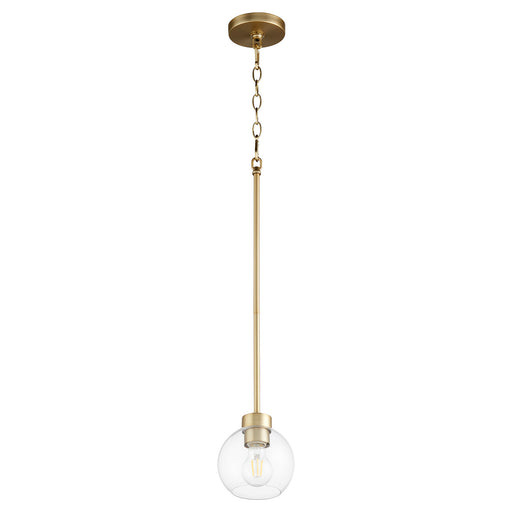 Volán Pendant in Aged Brass